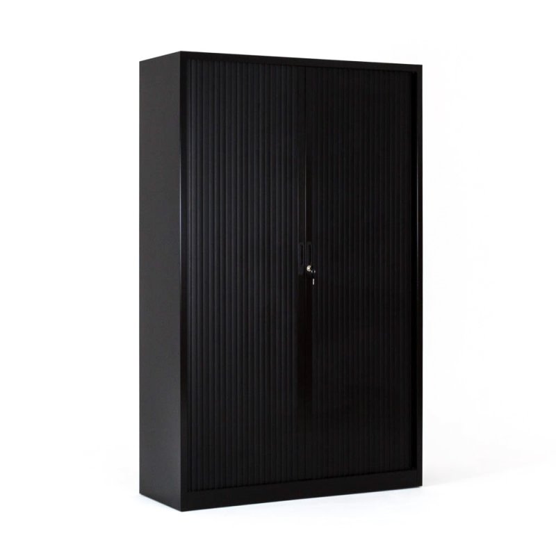 Armoire à rideaux H 180 cm haute FLAP de rangement de bureau BDMobilier