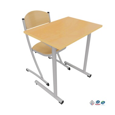 Chaise scolaire + table scolaire 1 place T6