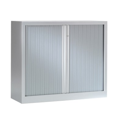 Armoire basse à rideaux NF - H.100 x L.120 x P.43 cm