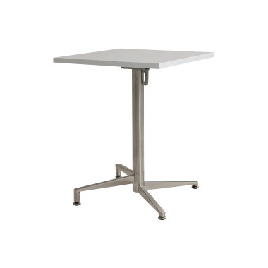 Table de pause carrée pliante LATTE, L.68 x P.68 cm