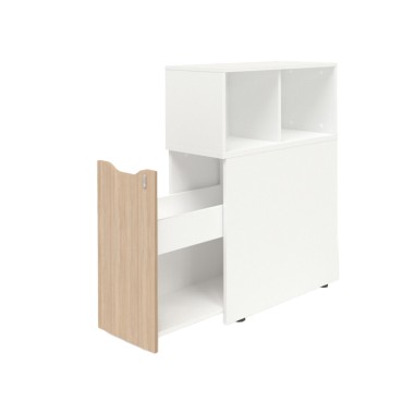 Caisson Tour de bureau avec niche H.109 cm