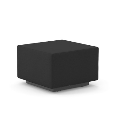 Pouf noir L.60 x l.60 cm