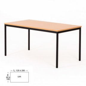Table pliante rectangulaire de travail SOLUS - BD Mobilier