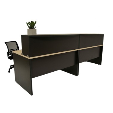 Bureau comptoir 2 personnes pour entreprise MADERA