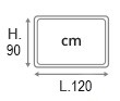 L.120xH.90 cm