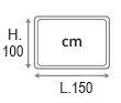 L.150xH.100 cm