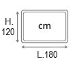 L.180xH.120 cm