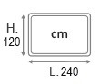 L.240xH.120 cm