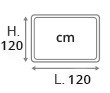 L.120 x H.120 cm