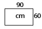 L.90 x P.60 cm